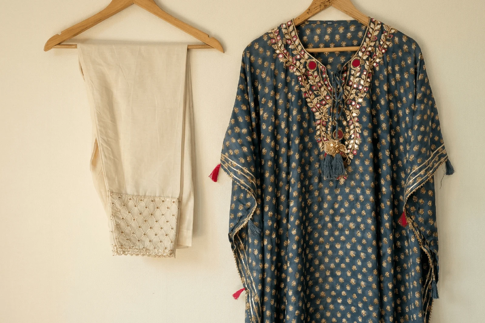 Original garment photographs used in the styling process